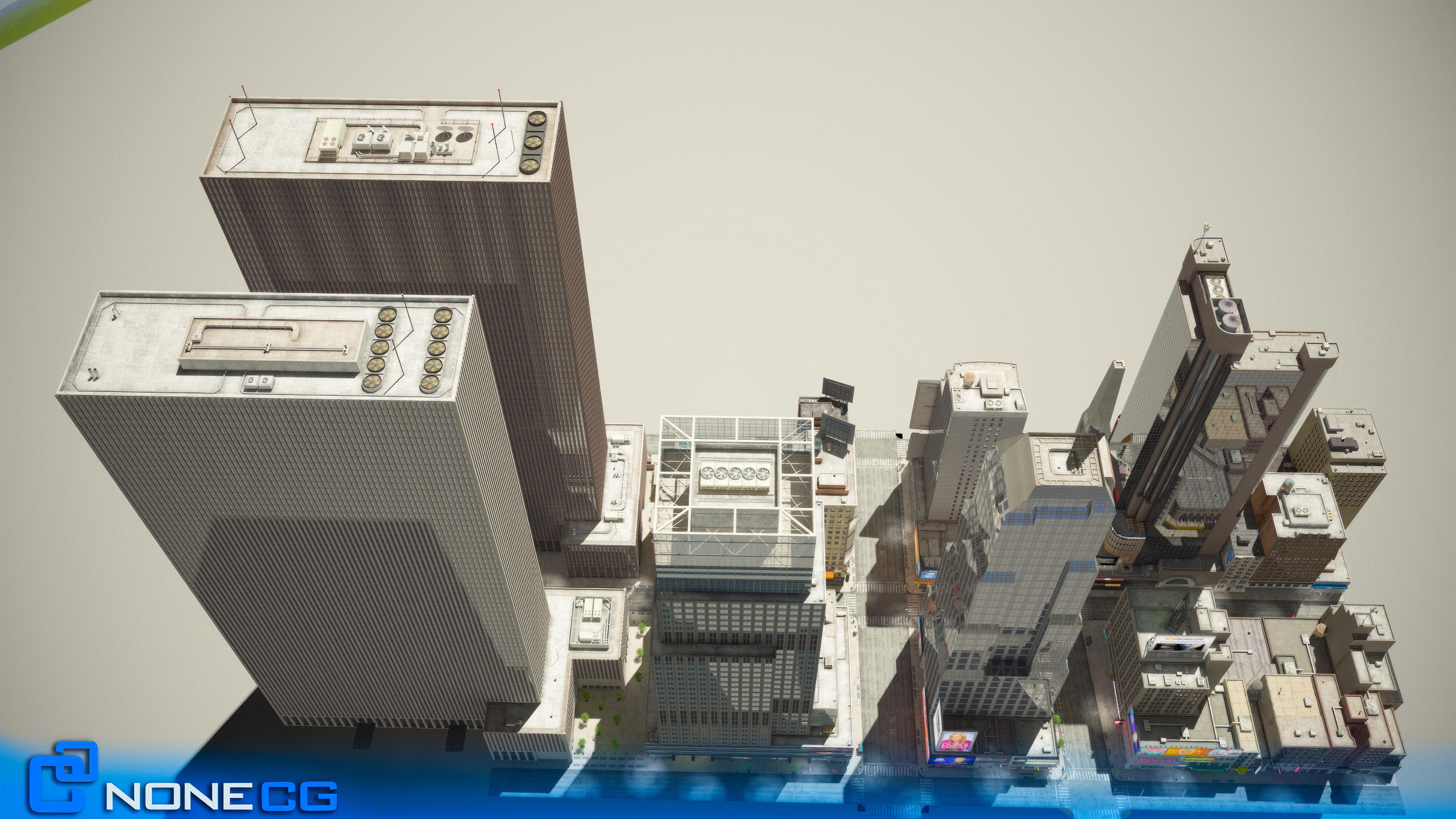 NYC Broadway - 7th Avenue Set 1 V2 3D model_26