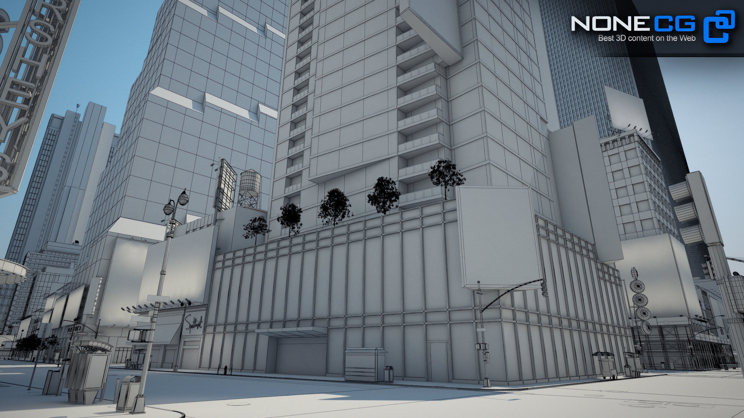 NYC Broadway - 7th Avenue Set 1 V2 3D model_3