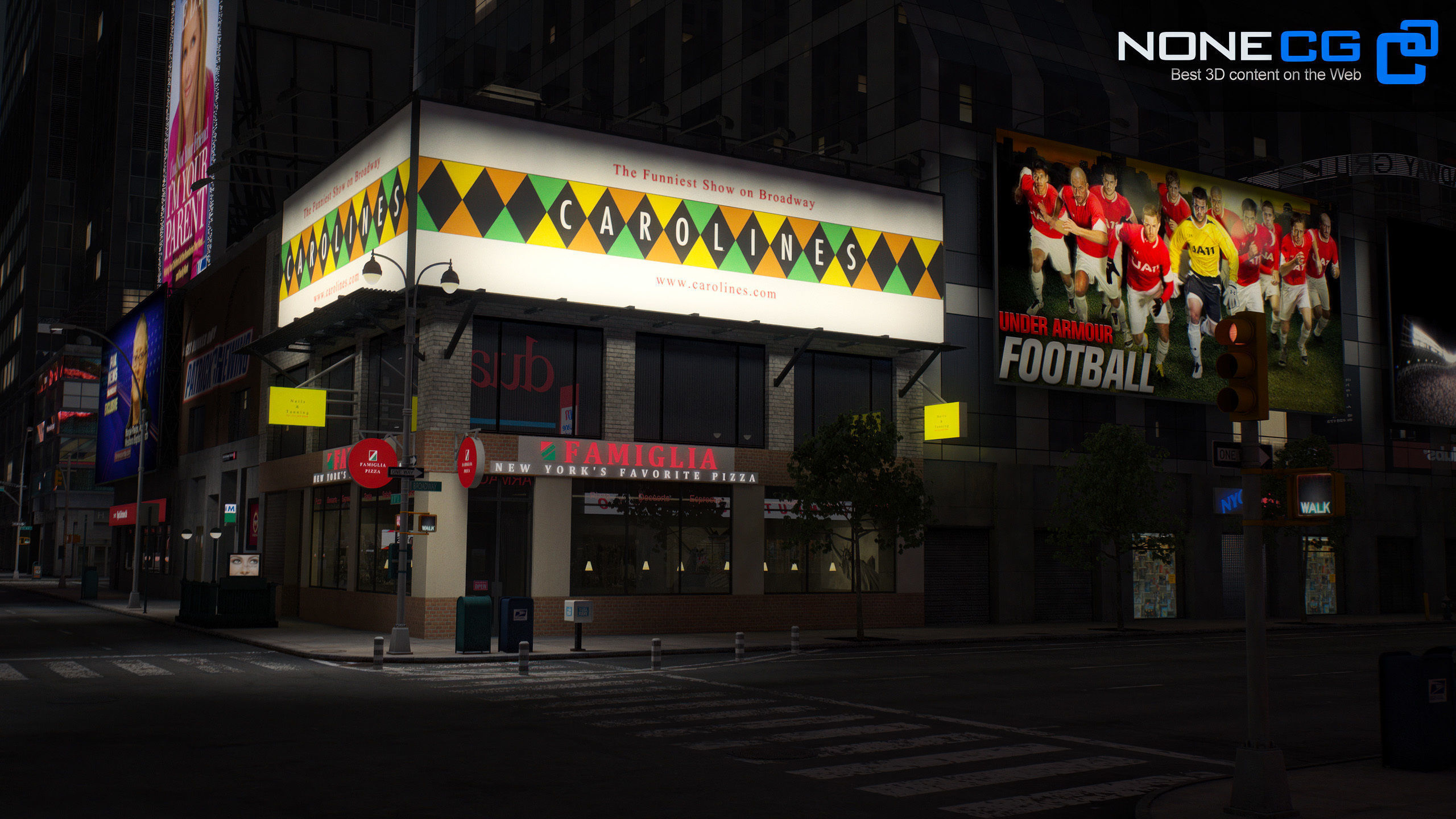 NYC Broadway - 7th Avenue Set 1 V2 3D model_20