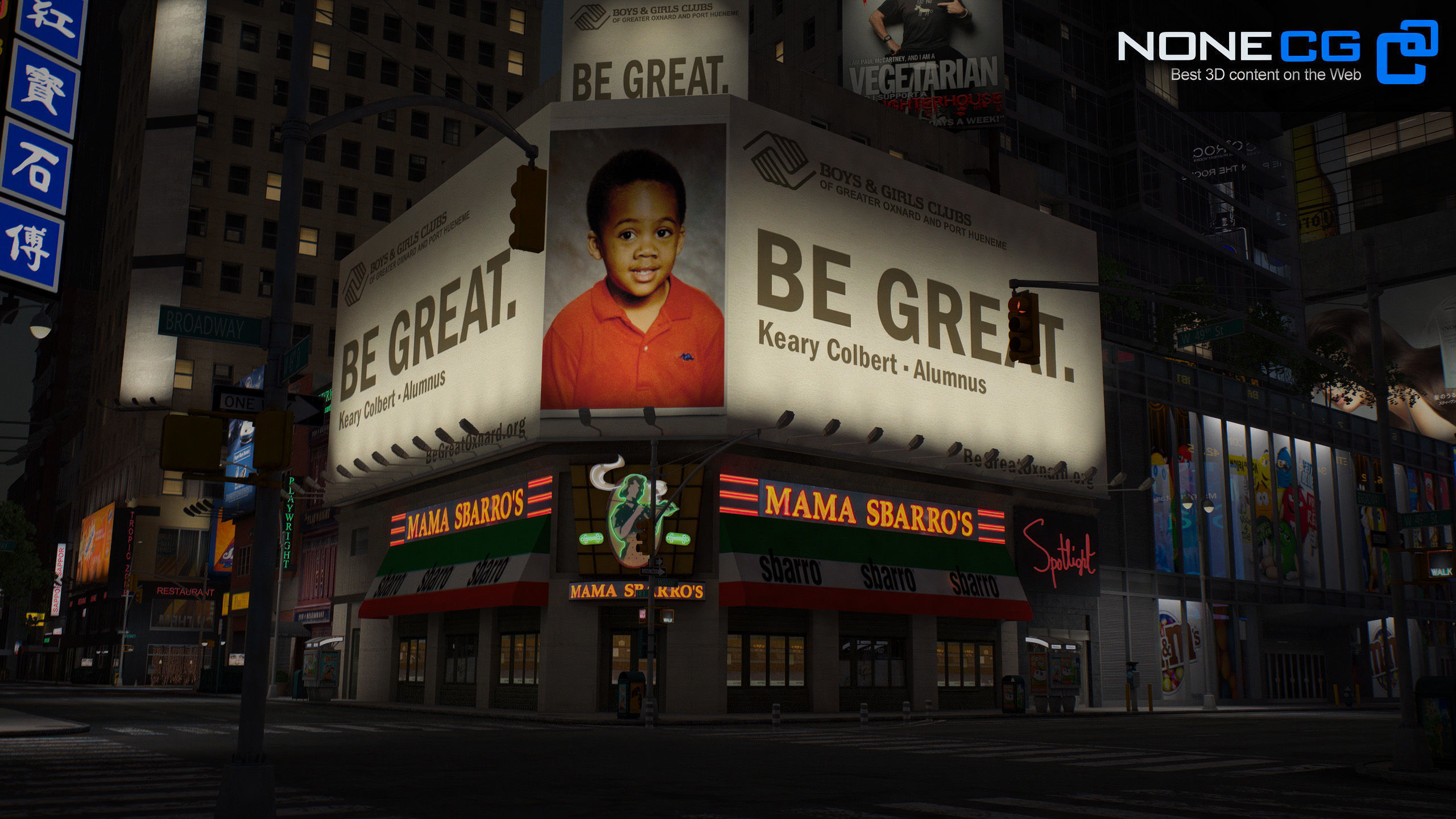 NYC Broadway - 7th Avenue Set 1 V2 3D model_15