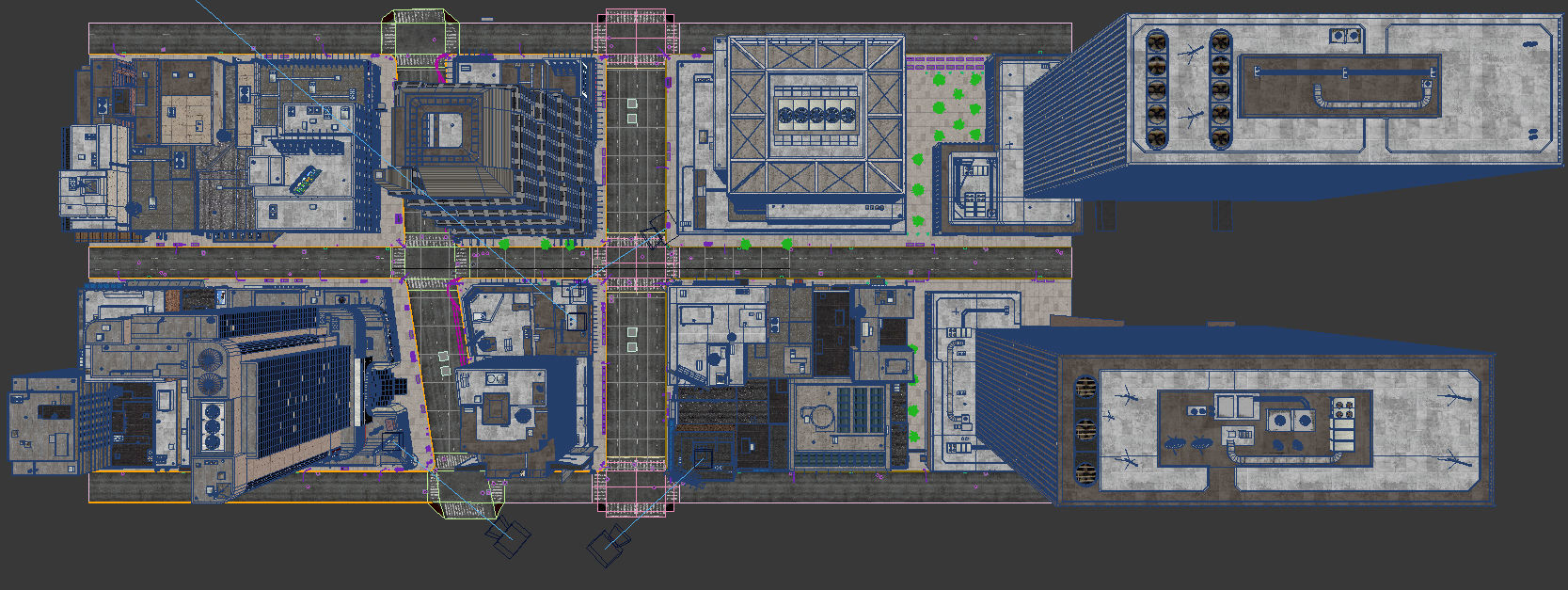 NYC Broadway - 7th Avenue Set 1 V2 3D model_29
