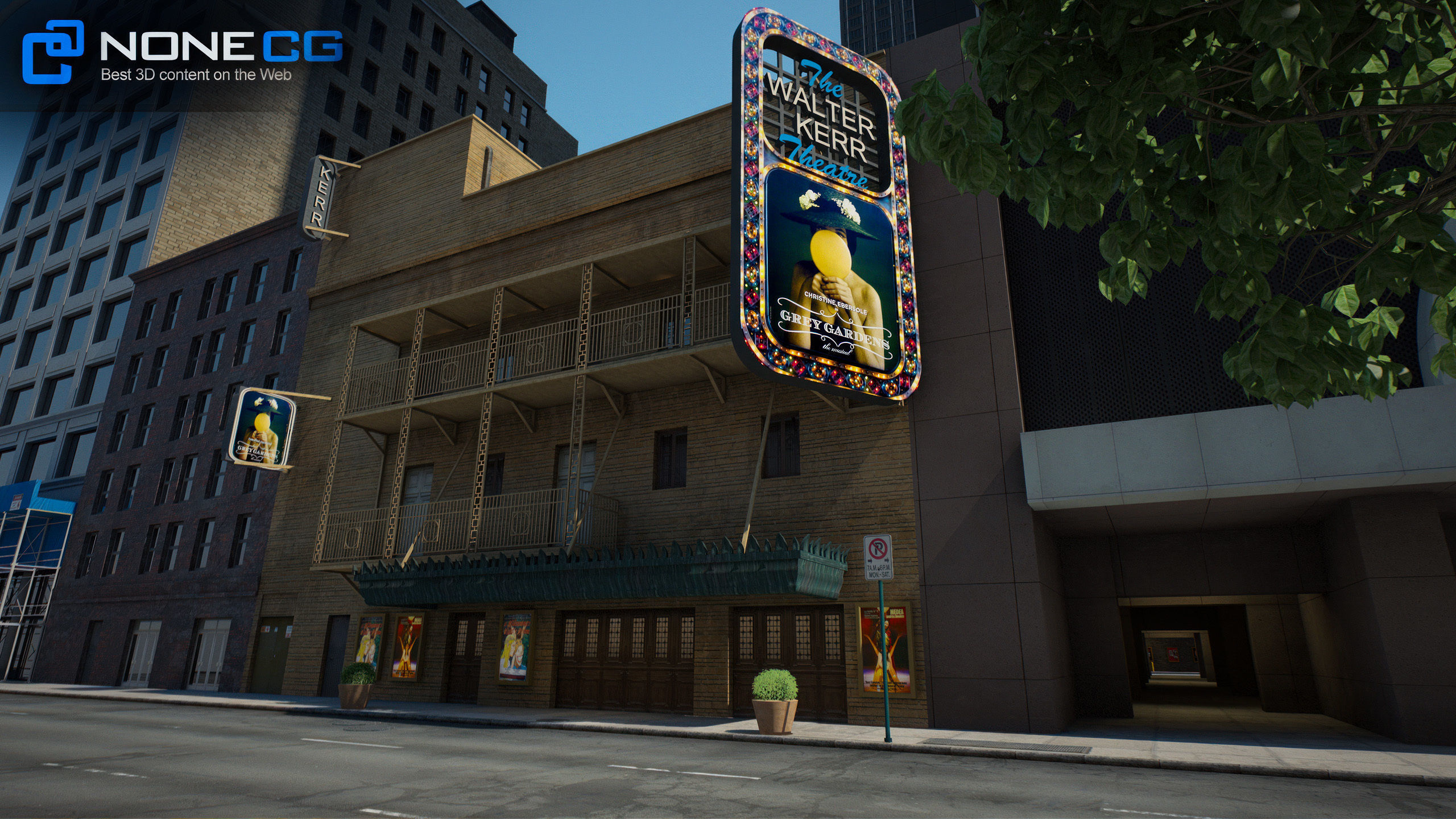 NYC Broadway - 7th Avenue Set 1 V2 3D model_11