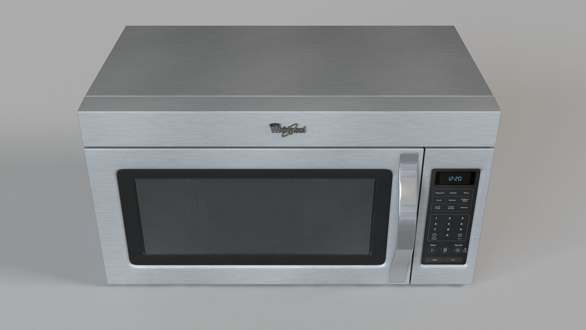 Whirlpool Microwave with Hidden Vent 3D model_2