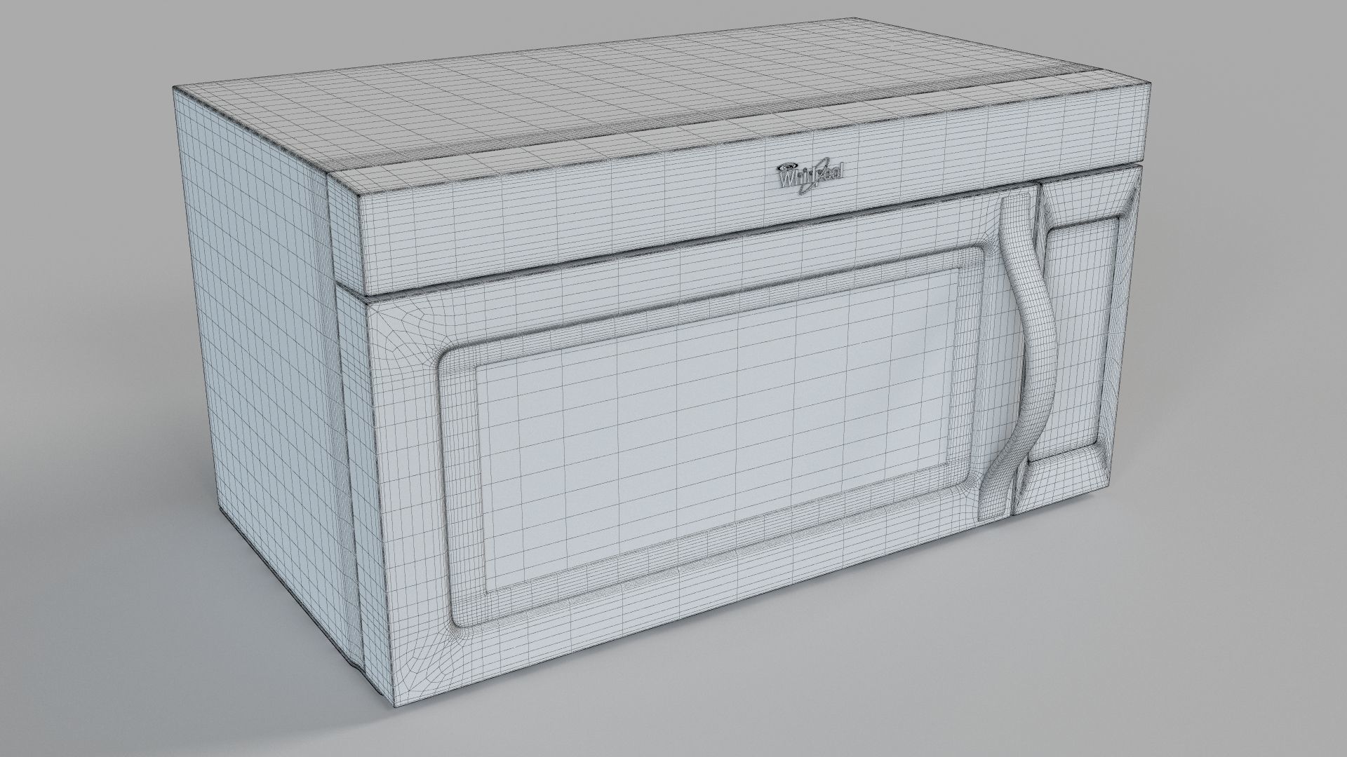 Whirlpool Microwave with Hidden Vent 3D model_3
