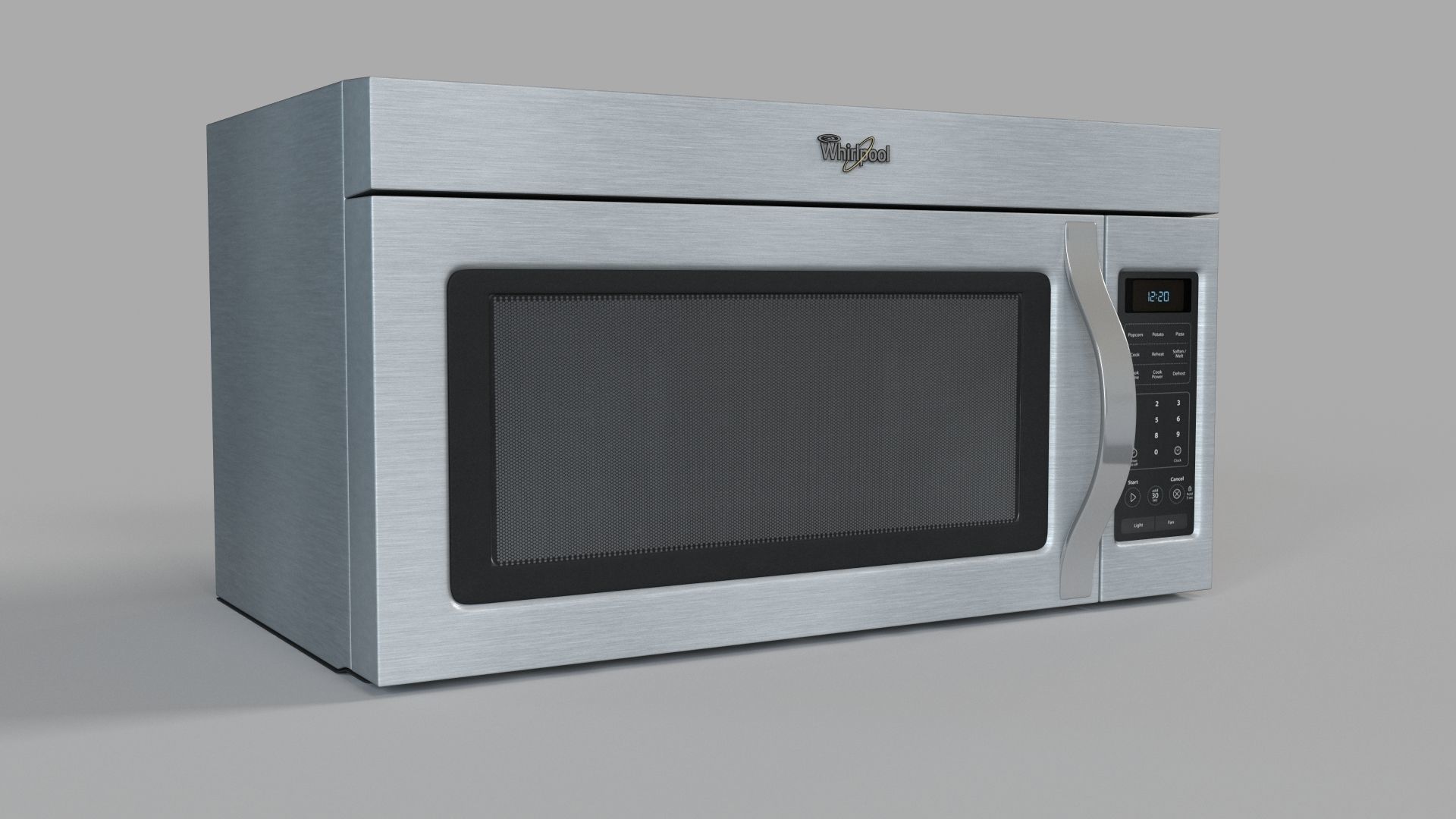Whirlpool Microwave with Hidden Vent 3D model_1