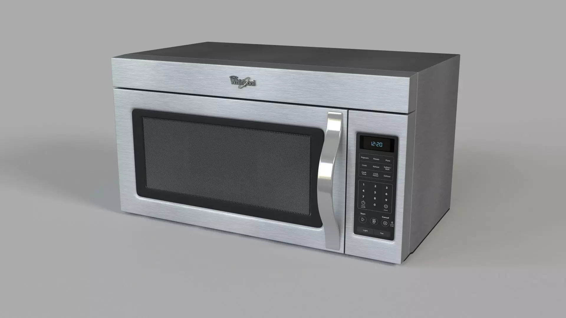Whirlpool Microwave with Hidden Vent 3D model_0