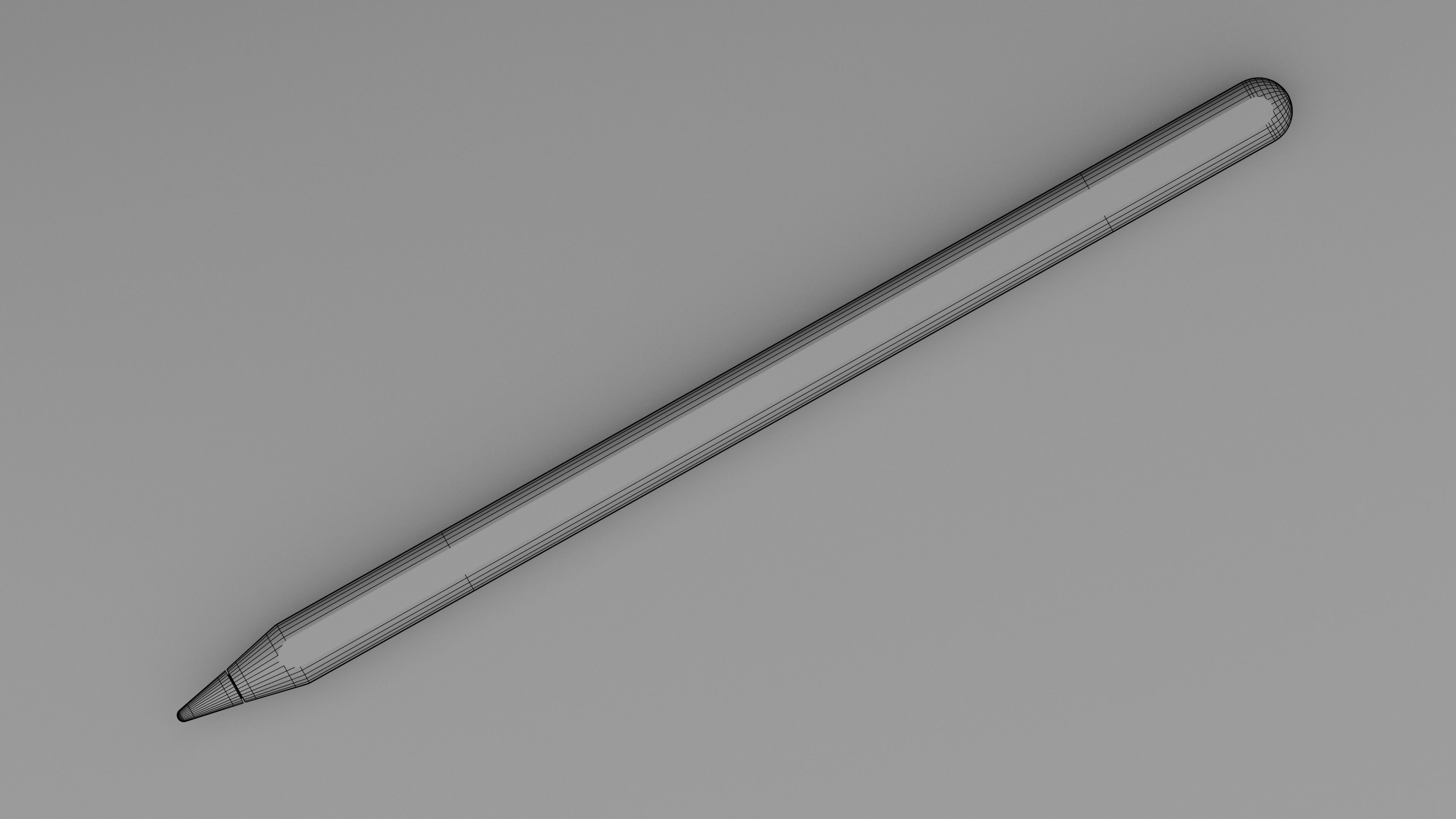 Apple Pencil 2nd Generation 3D model_3