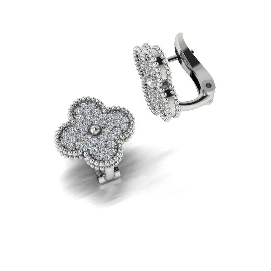 EARRING DIAMOND HONG KONG 3D print model