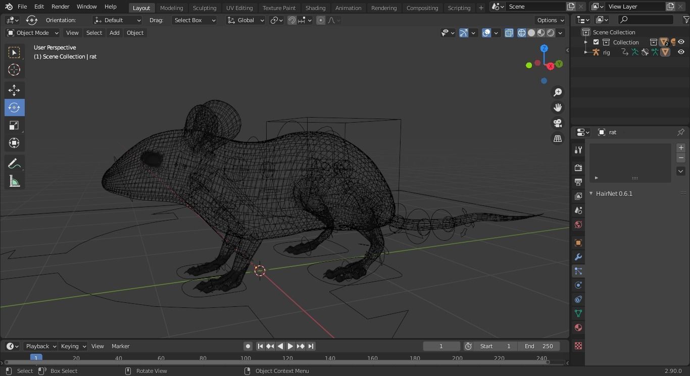 Rat 3d model 3D model_2