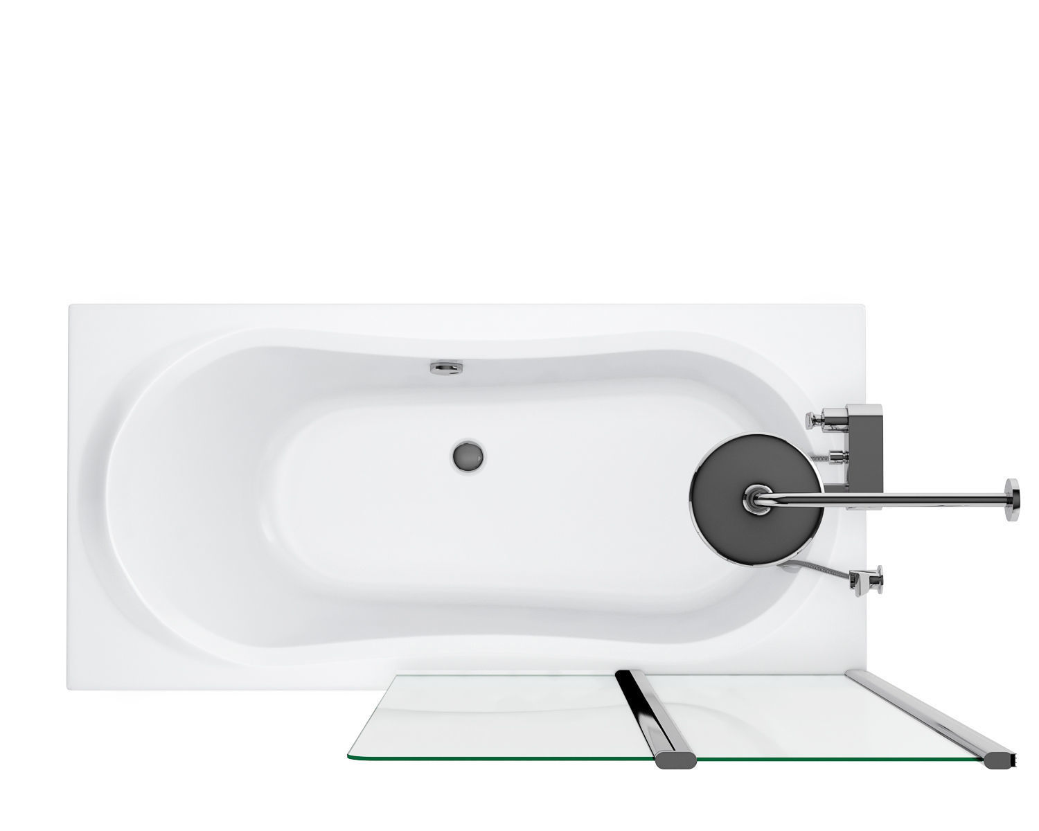 Bath Ravak set 118 3D model_12