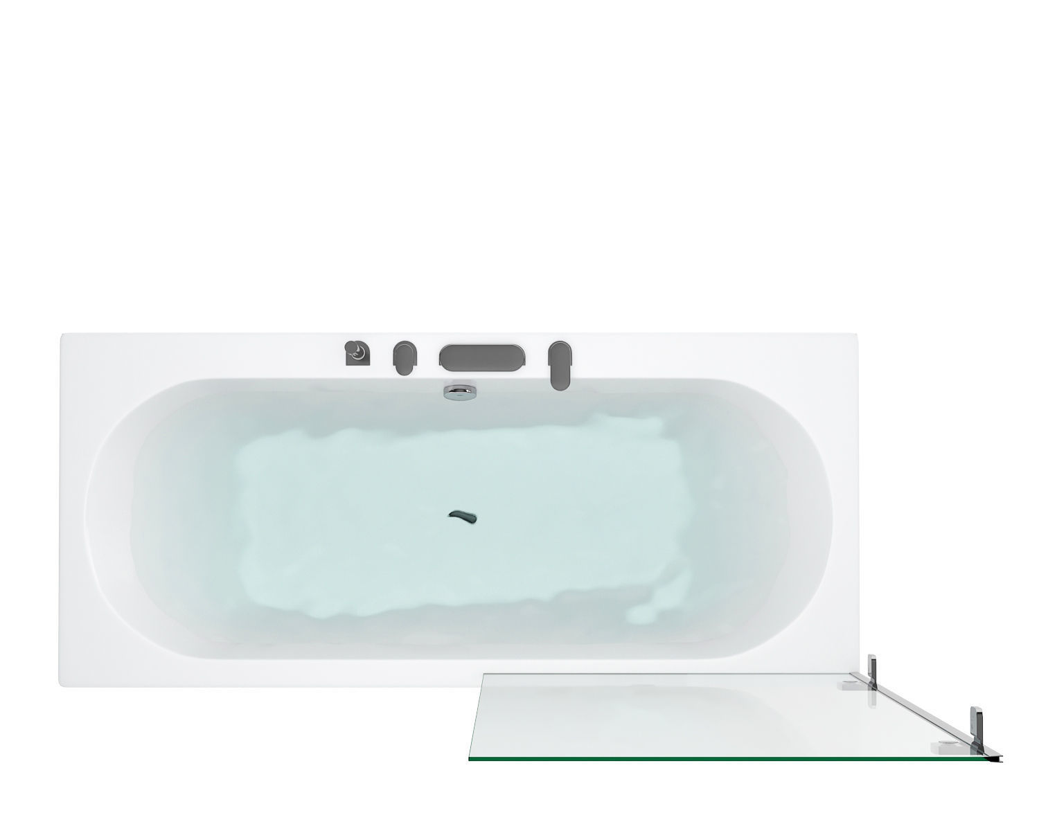 Bath Ravak set 118 3D model_11