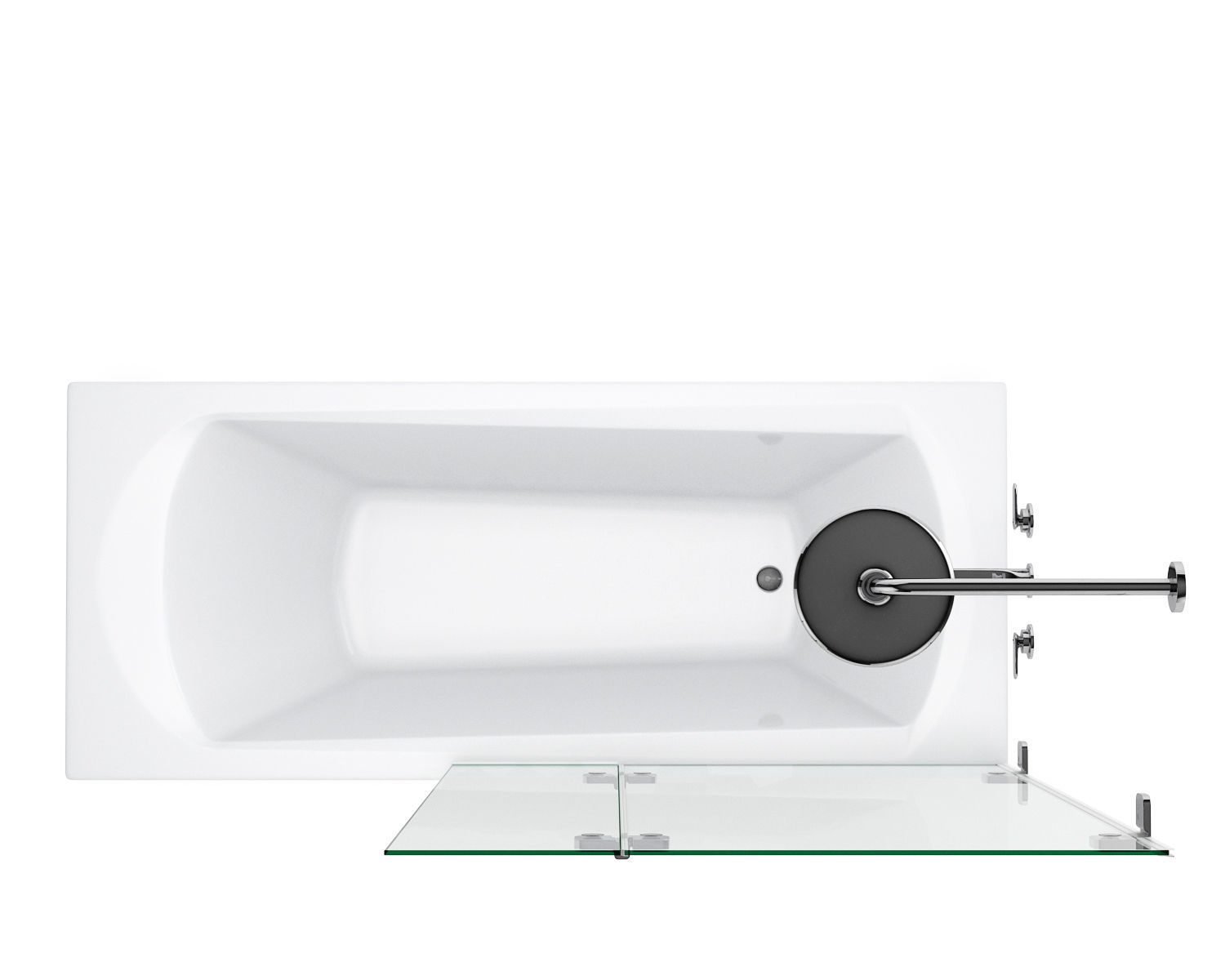 Bath Ravak set 118 3D model_10