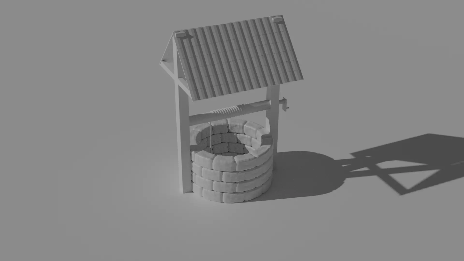 well in blender 3D model_0
