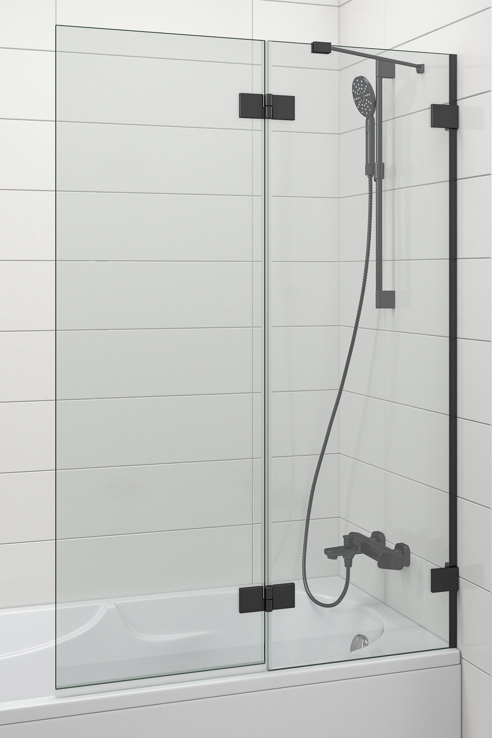 Shutters for baths and baths Radaway set 119 3D model_13