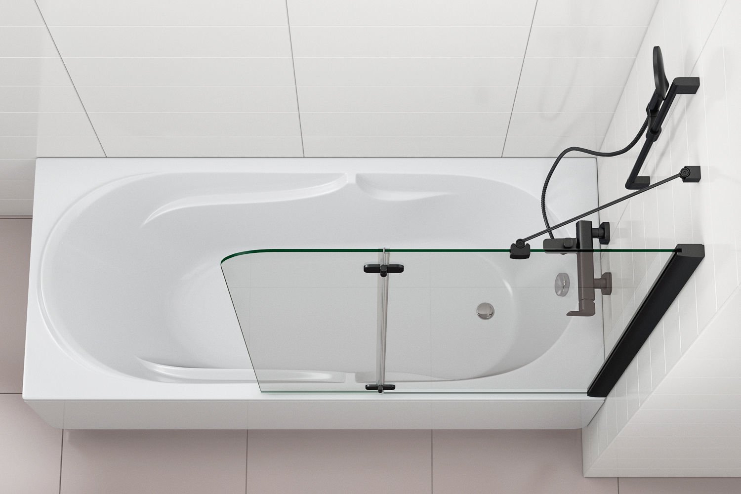 Shutters for baths and baths Radaway set 119 3D model_16