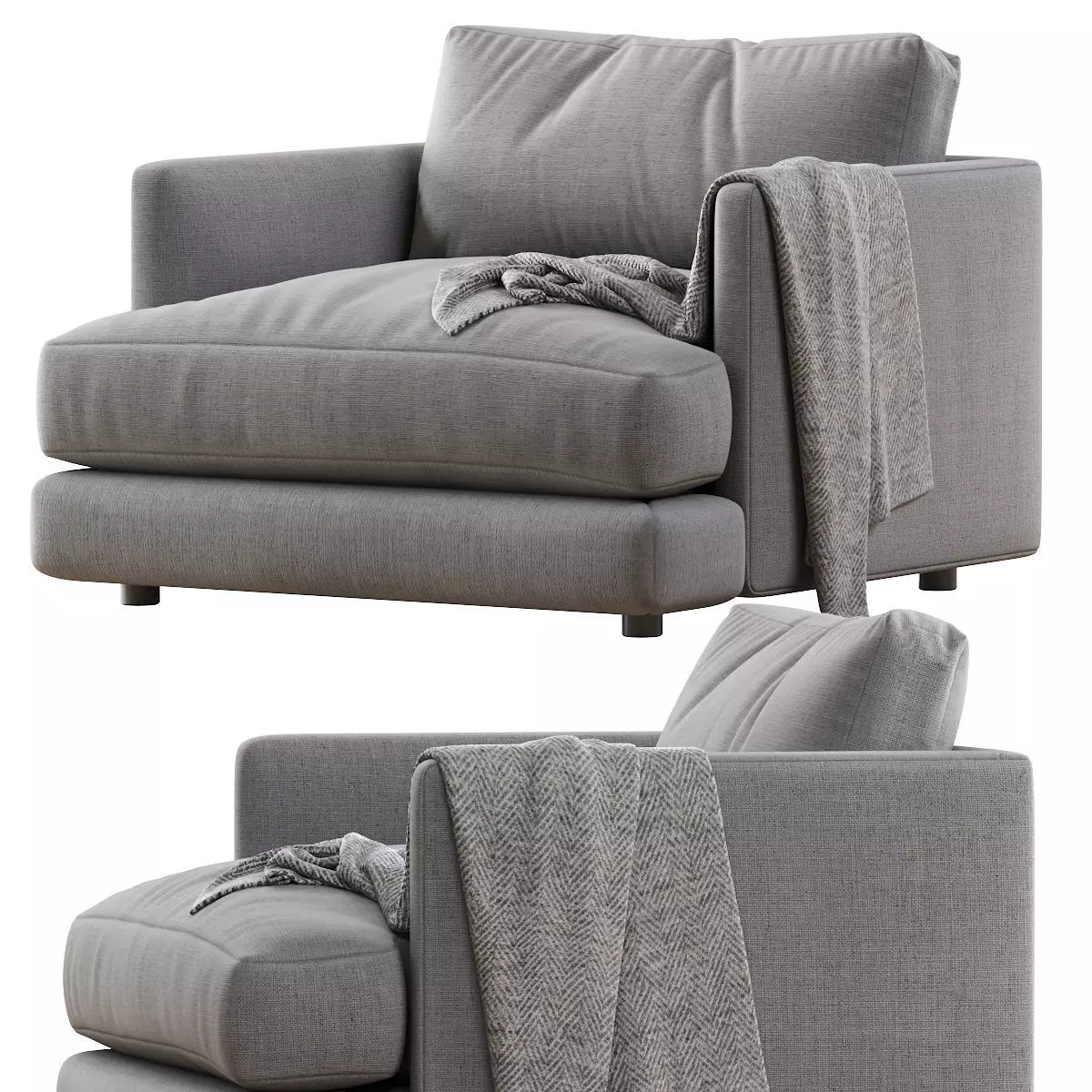 Haven Chair And A Half 3D model