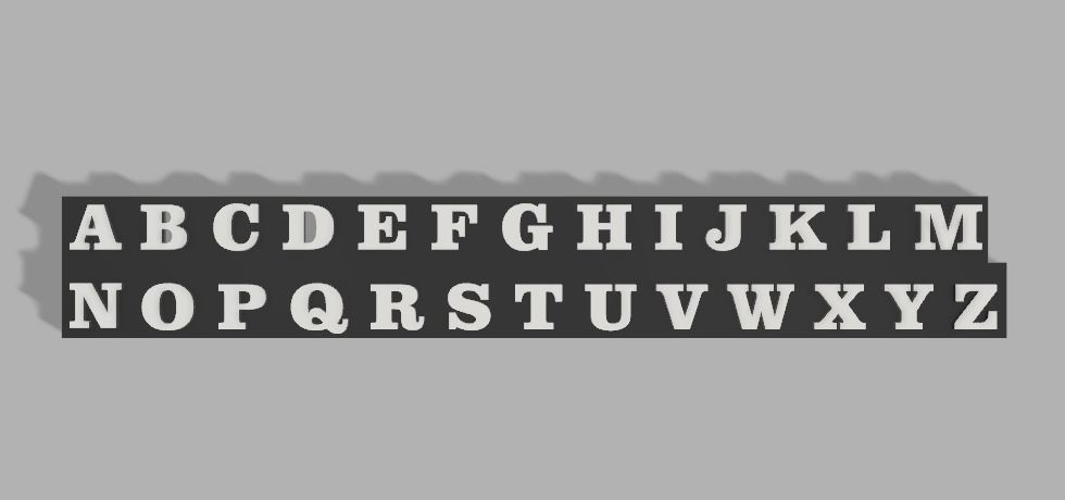 alphabet letters for decoration 3D print model_3