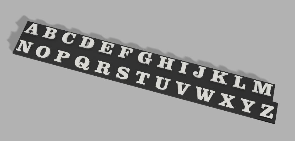alphabet letters for decoration 3D print model_2