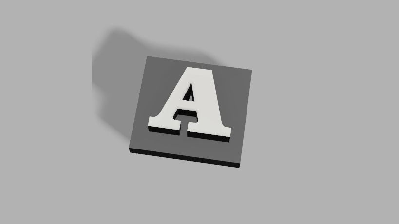 alphabet letters for decoration 3D print model_1