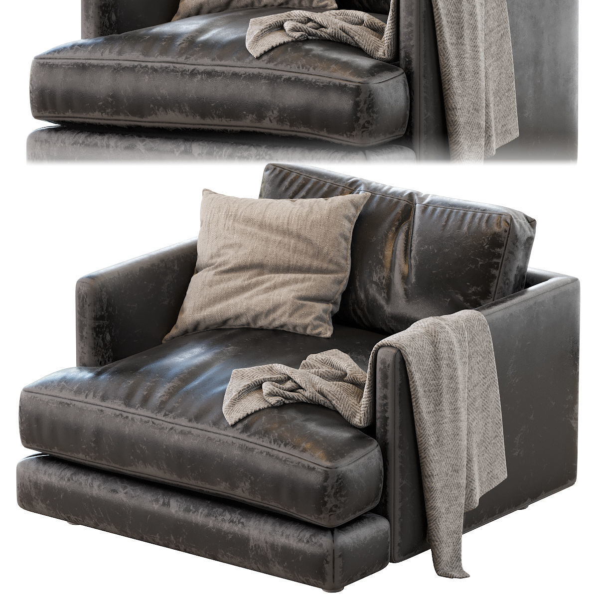 Haven Chair And A Half 3D model_1