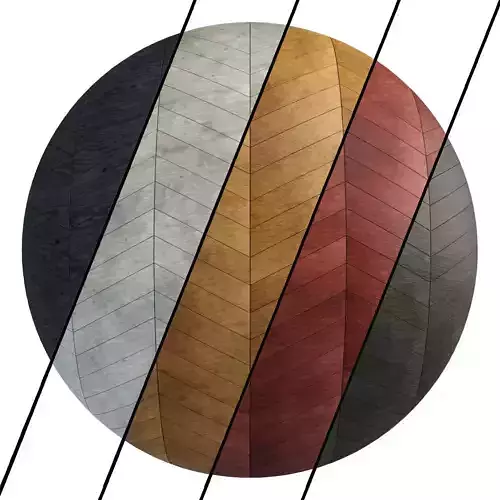 Parquets - By 5 color wood Materials PBR 4k