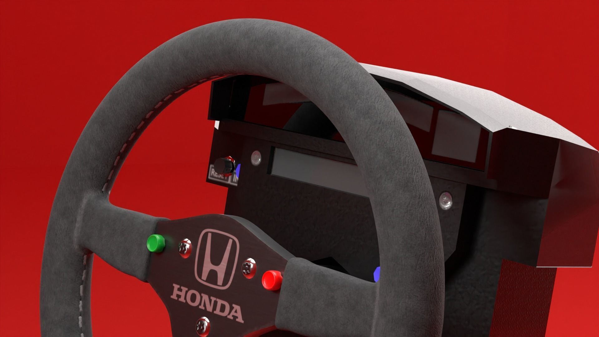 Mclaren MP44 F1 Car Ayrton Senna car 3D model_9