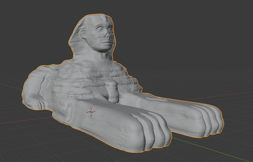 sphinx person on rock 3D model 3D printable | CGTrader