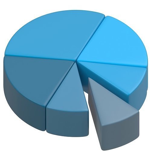 Pie Chart 01 3D model