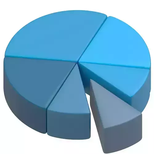 Pie Chart 01 3D model