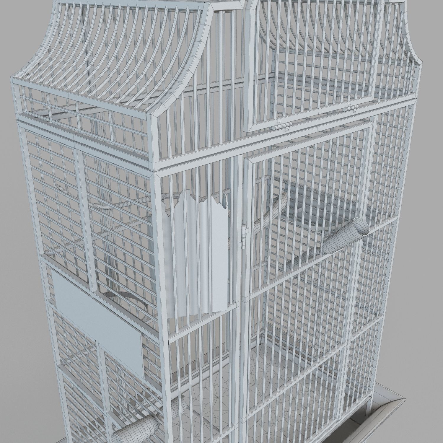 Large Birdcage 3D model_3