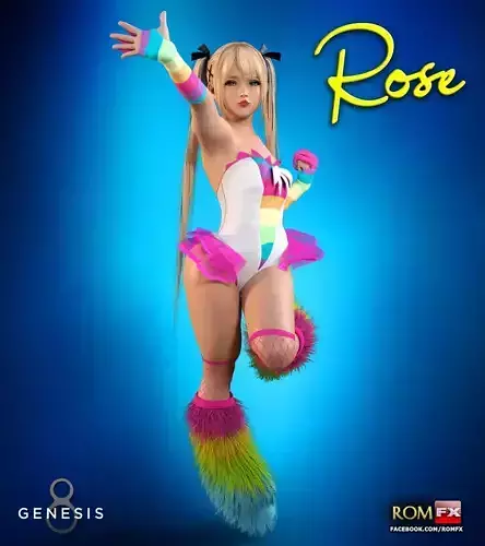 Rose For G8F and G81F 3D model