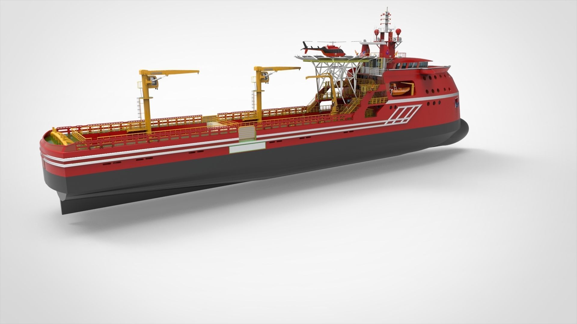 Offshore Vessel 3D model_8