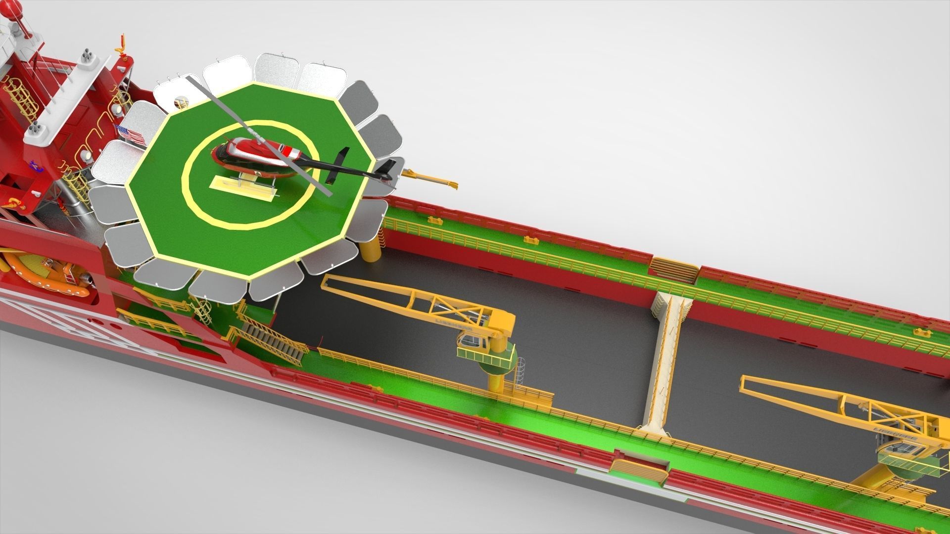 Offshore Vessel 3D model_10