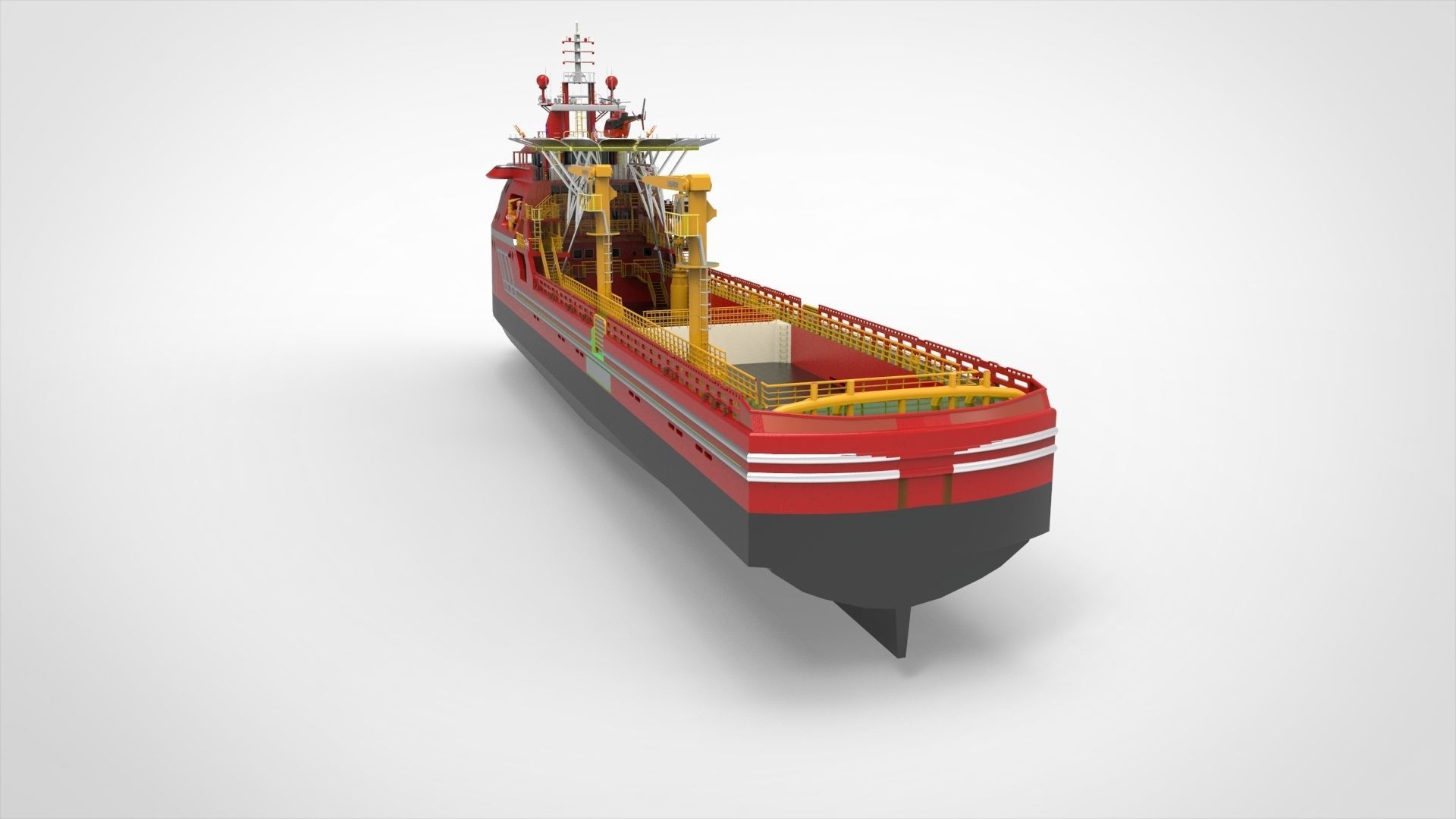 Offshore Vessel 3D model_7