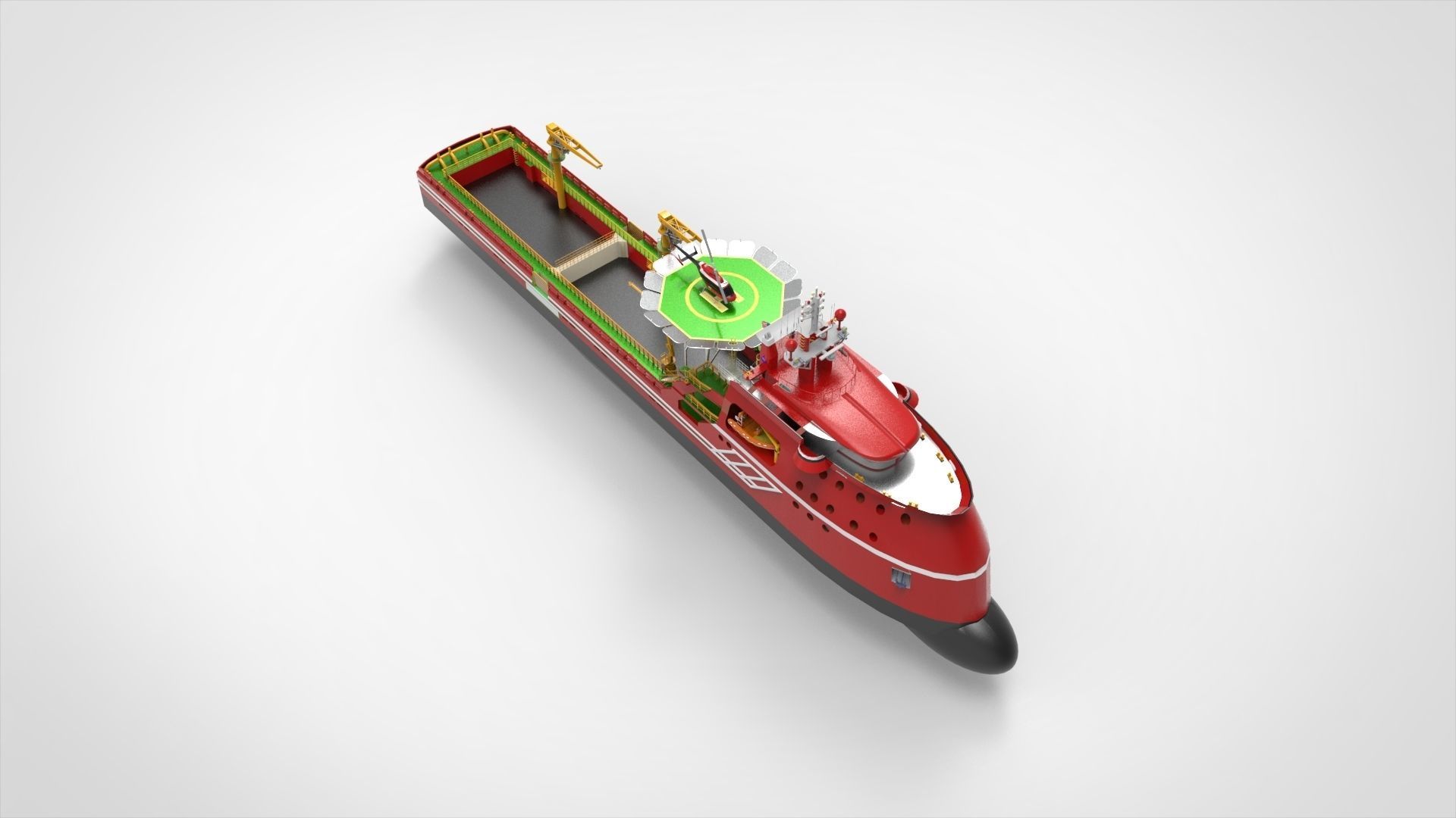 Offshore Vessel 3D model_4