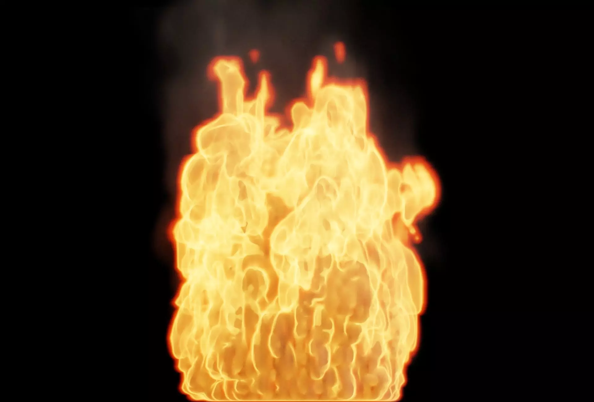 Fire Bonfire Flame 3D model_0