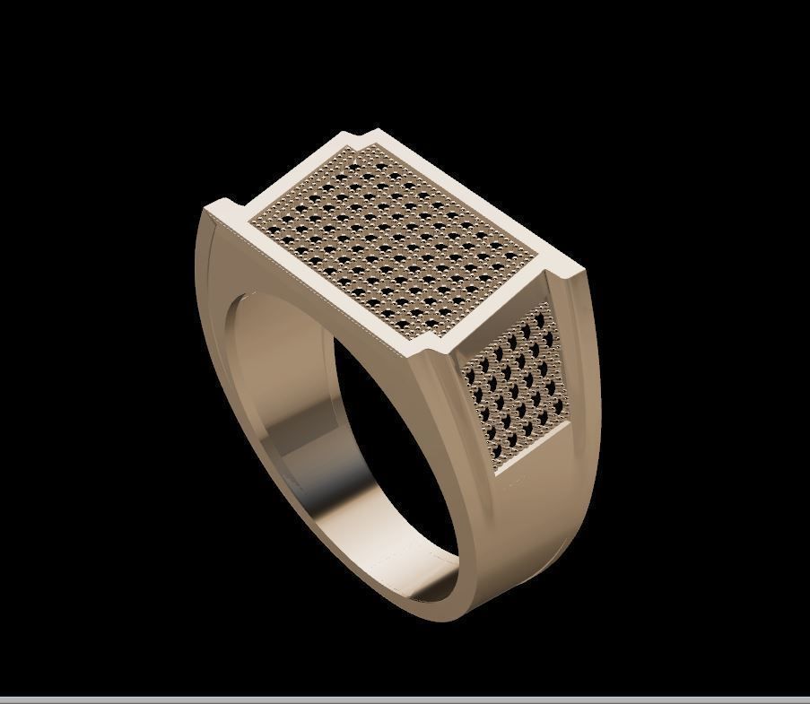 MEN RING 3D print model_1