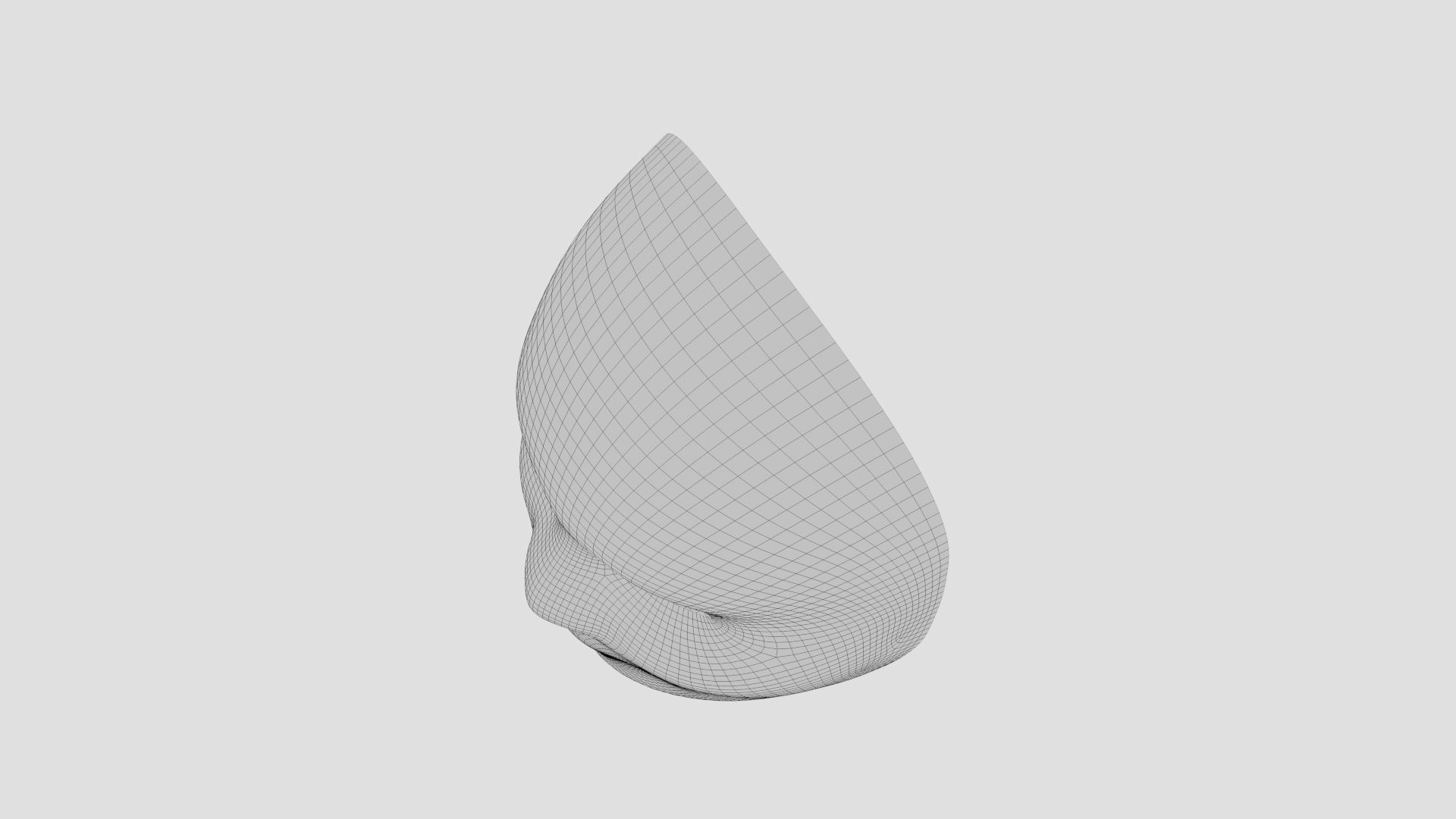 Chinese style full face mask -red 3D model_15