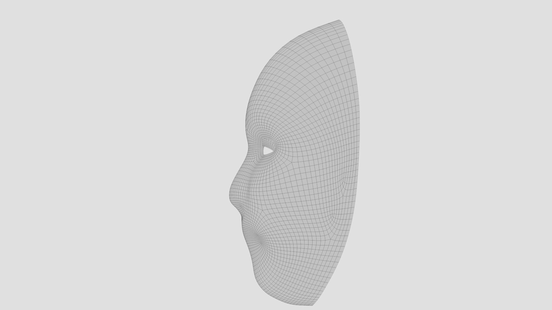 Chinese style full face mask -red 3D model_14