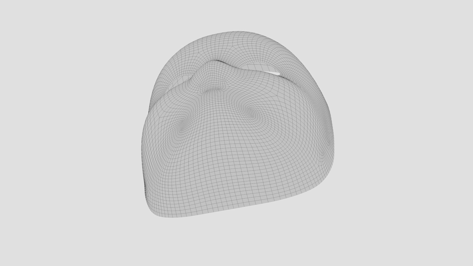 Chinese style full face mask -red 3D model_16