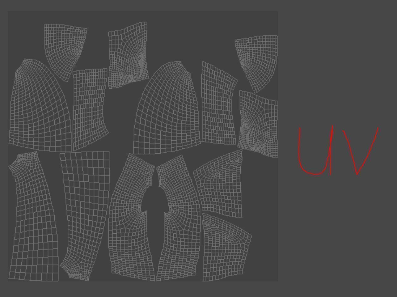 Chinese style full face mask -red 3D model_12