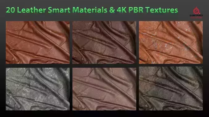 20Leather Smart Materials- 4k PBR Texture