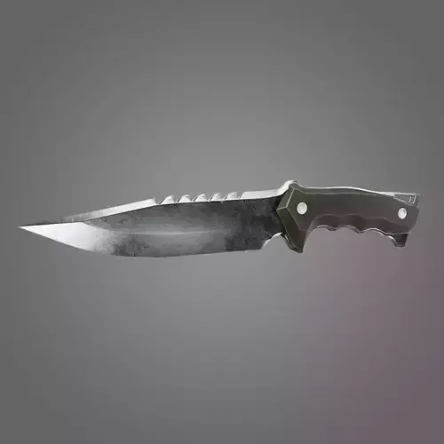 Tactical Knife 3D Model PBR Free low-poly 3D model