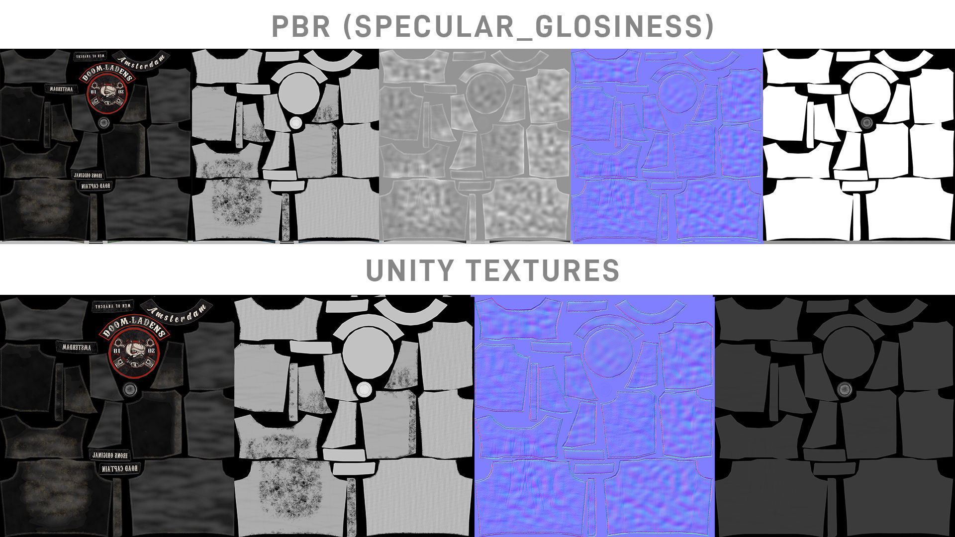 Biker Vest Low-poly 3D model_28