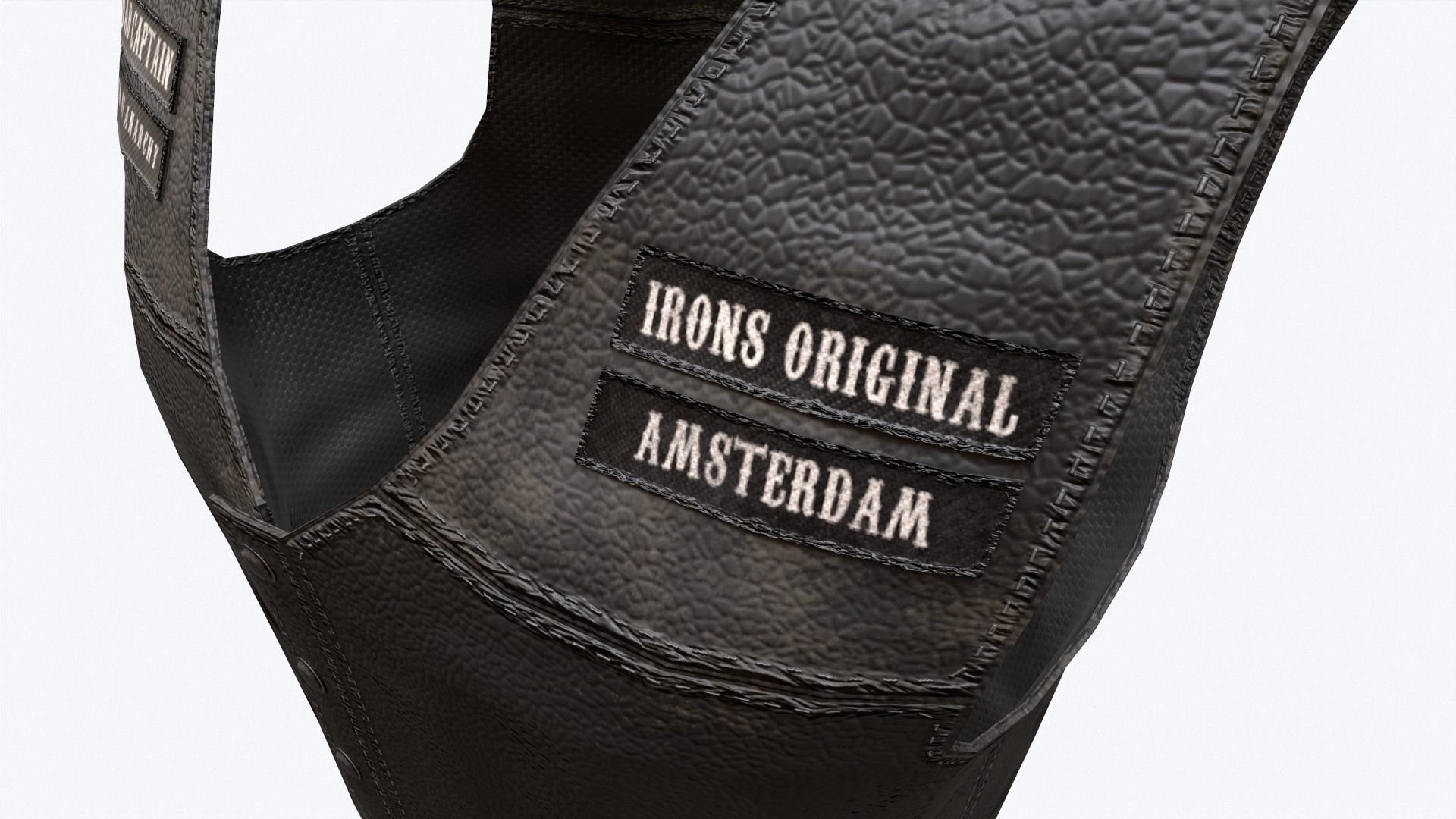 Biker Vest Low-poly 3D model_14