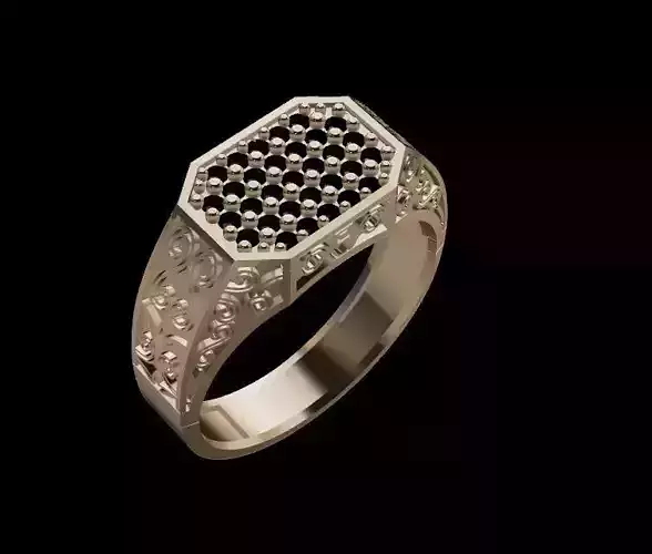 MEN RING 3D print model