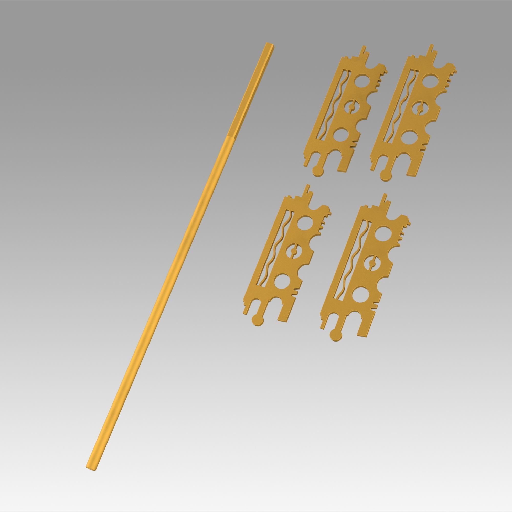 Fifth Element Key replica props cosplay 3D print model_9