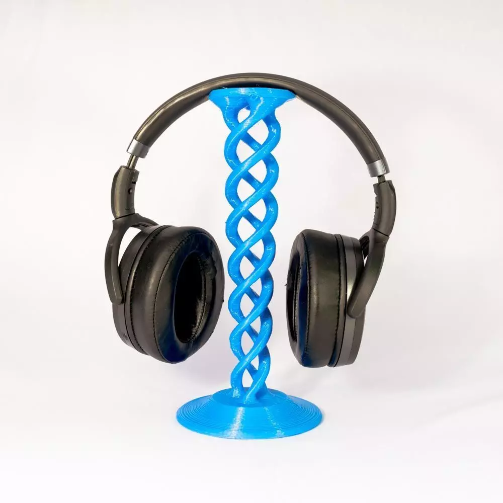 HELIX HEADPHONE STAND 3D print model_0