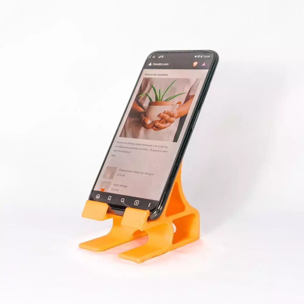 CURVE PHONE STAND 3D print model_0