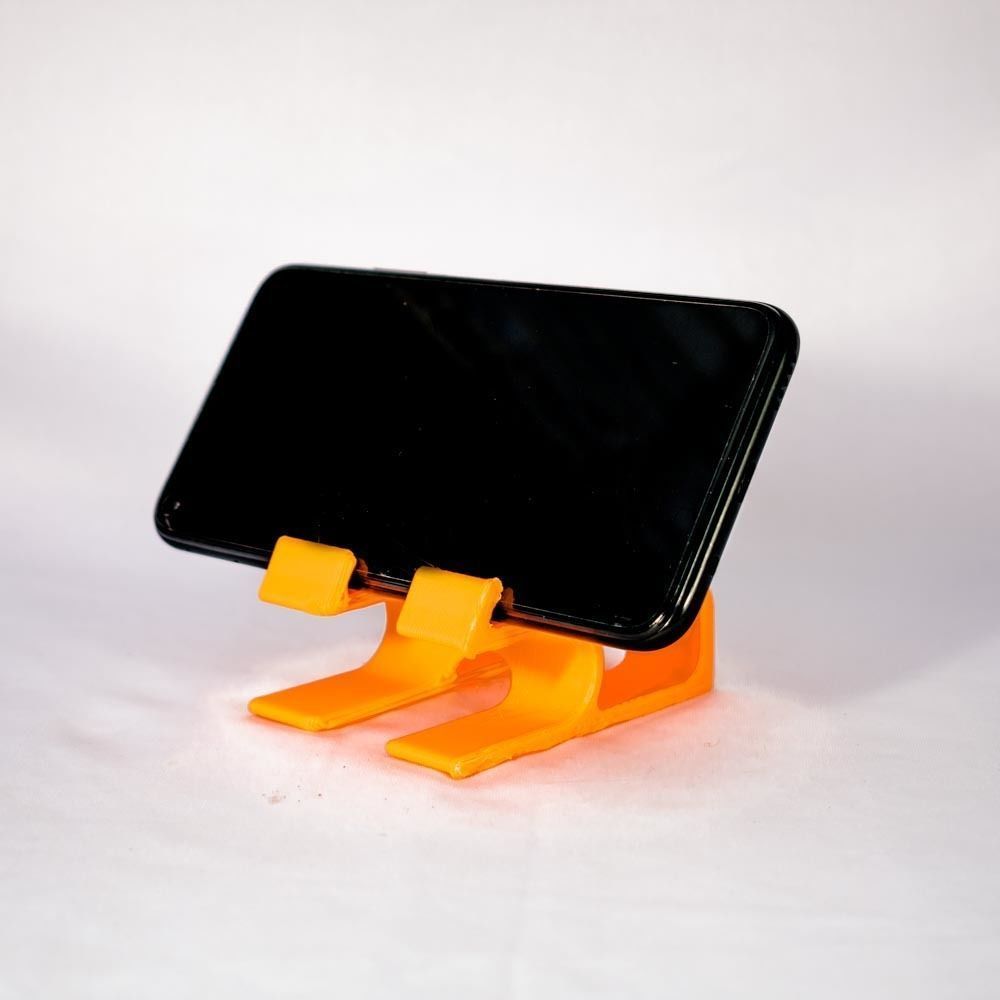 CURVE PHONE STAND 3D print model_2
